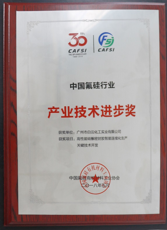 中国弗硅行业-产业技术进步奖